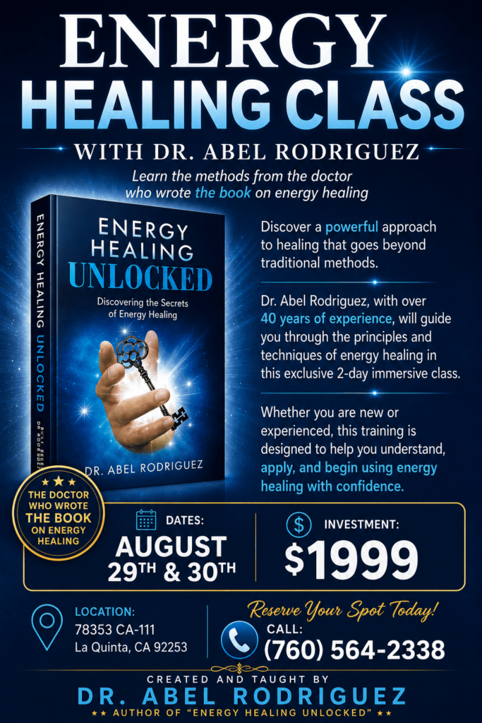 Energy Healing Class Flyer August 2026