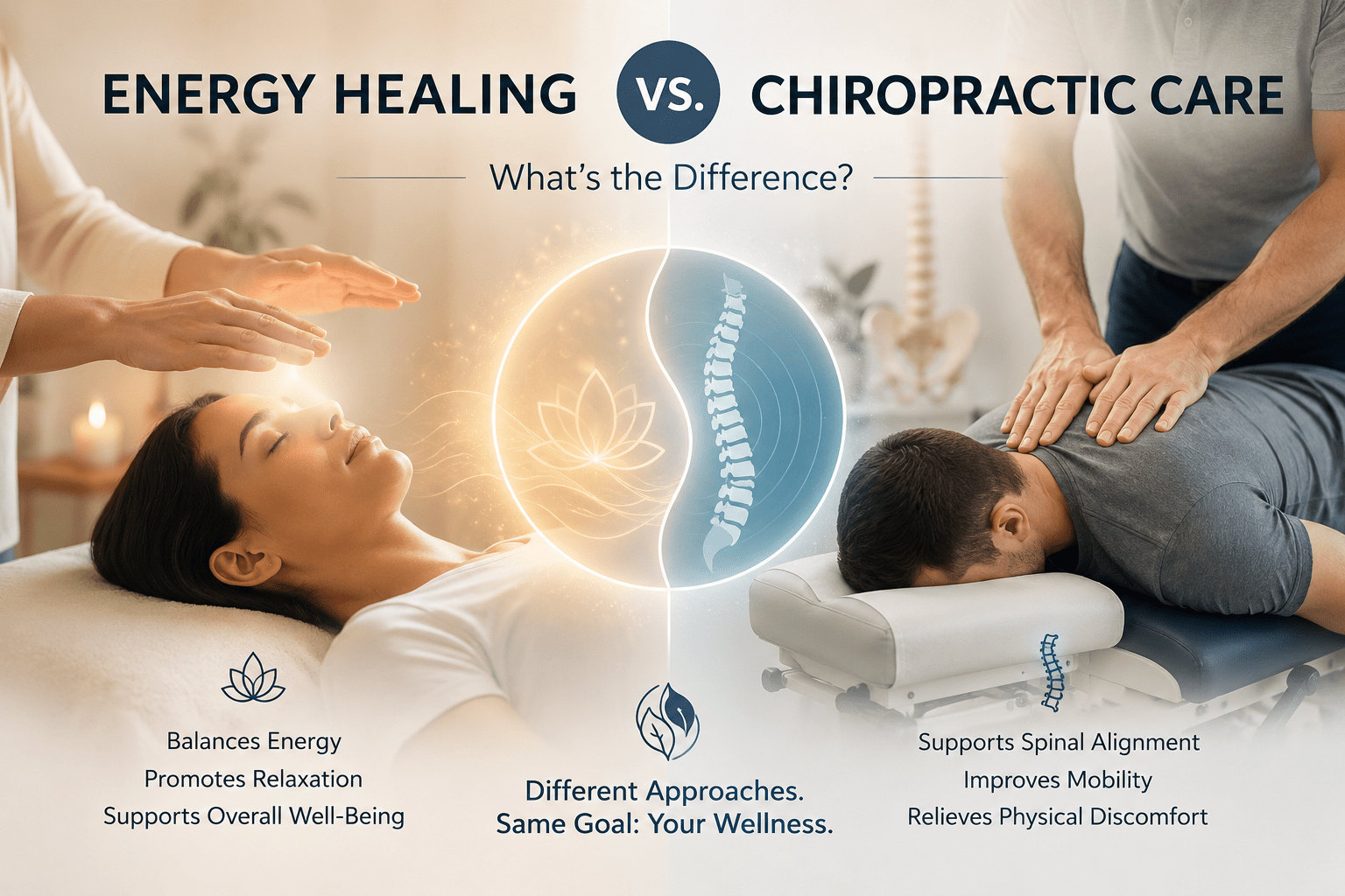 Energy Healing Versus Chiropractic