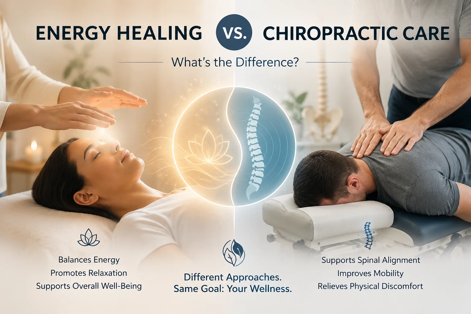 Energy Healing Versus Chiropractic